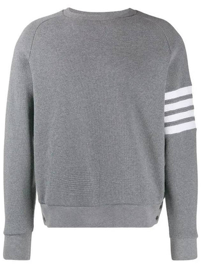 4 Bar Stripe Sweatshirt Grey - THOM BROWNE - BALAAN 2