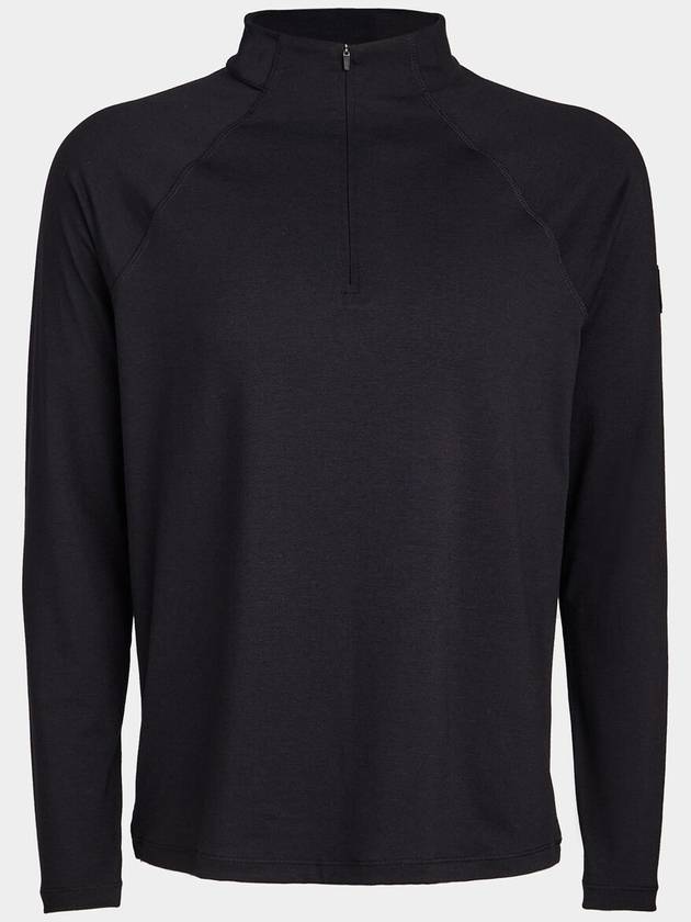 Men's Luxe Quarter Half Zip Layer Long Sleeve T-Shirt Black - G/FORE - BALAAN 2