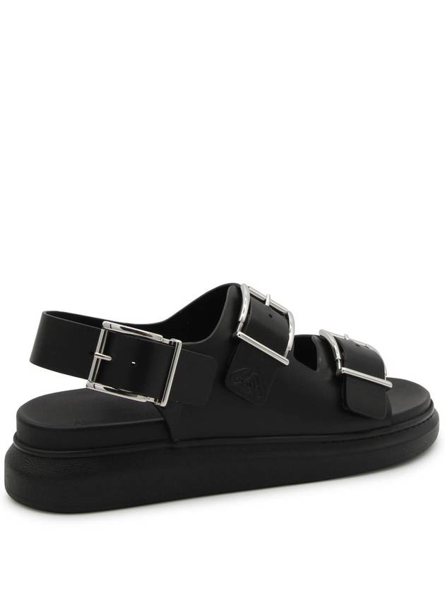 Hybrid Double Buckle Sandals Black - ALEXANDER MCQUEEN - BALAAN 4