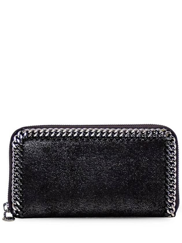 silver chain zipper long wallet black - STELLA MCCARTNEY - BALAAN 2