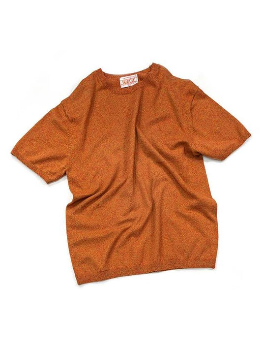 Noise round short sleeve knit orange - IOEDLE - BALAAN 1