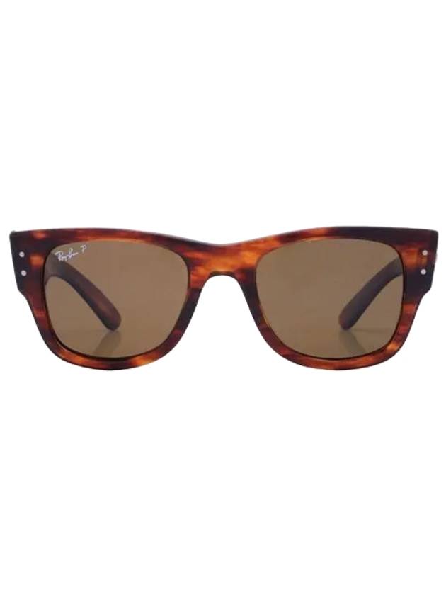 Eyewear Mega Wayfarer Square Sunglasses Brown - RAY-BAN - BALAAN 1