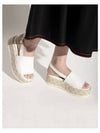 GG Platform Supreme Canvas Sandals White - GUCCI - BALAAN 6