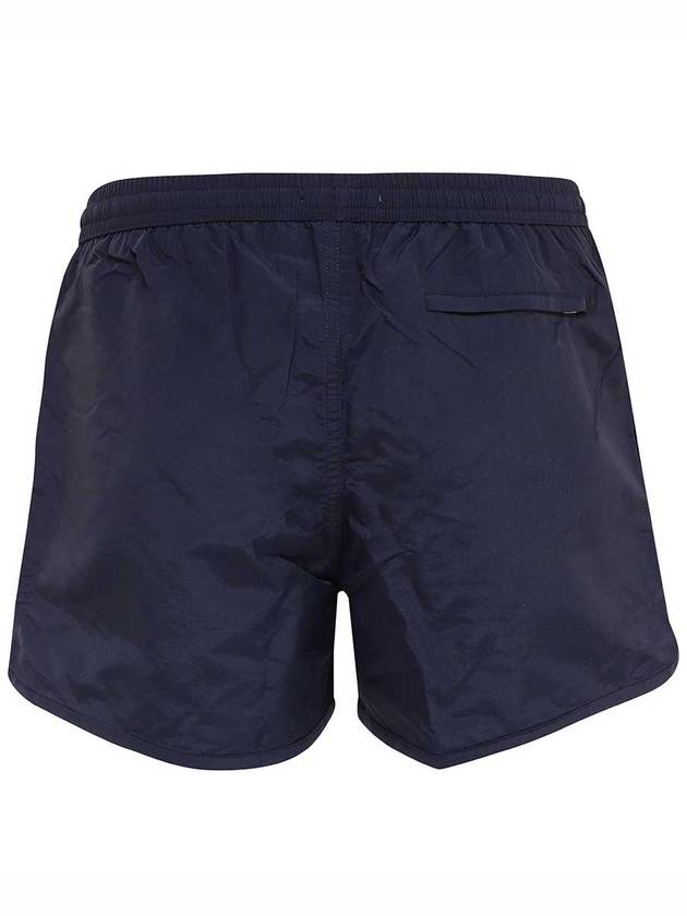 Heart Logo Swim Shorts Navy Blue - AMI - BALAAN 3