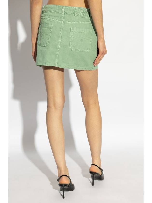 Blumarine Denim Skirt, Women's, Green - BLUMARINE - BALAAN 4