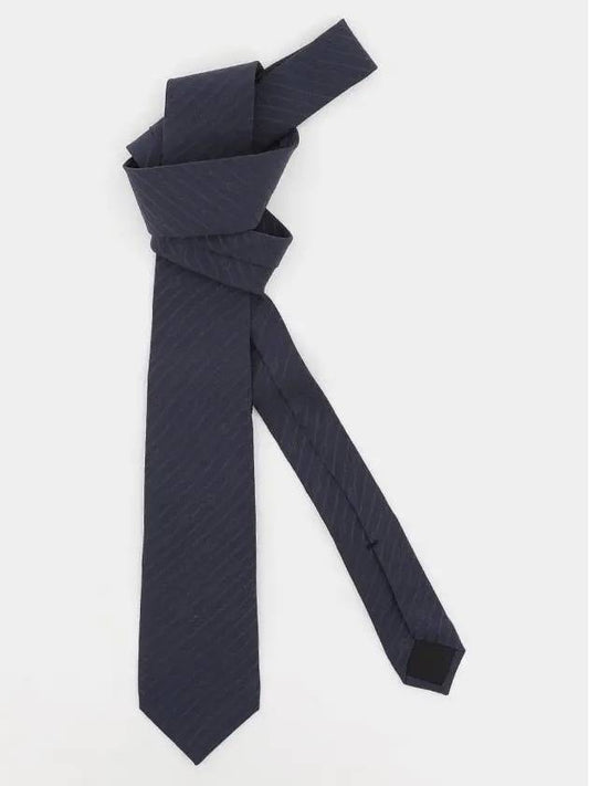 Interlocking G Silk Crepe Tie Blue - GUCCI - BALAAN 2