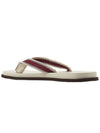 striped strap flip flops MZUNAVH315CGG53 - BRUNELLO CUCINELLI - BALAAN 4