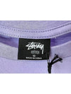 AU Australian Bulldog Slim Crop T-Shirt ST1235005 Washed Violet WOMENS - STUSSY - BALAAN 4