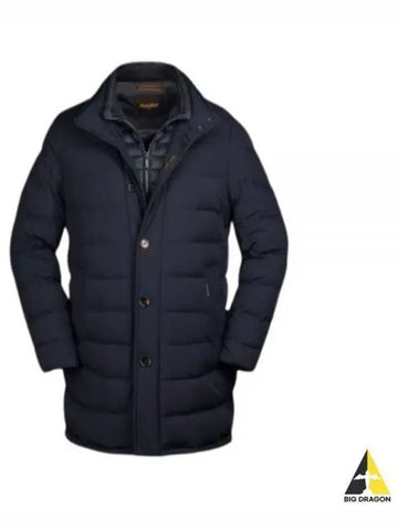 CALEGARI KN DARK BLU Men s Padded Jumper Coat - MOORER - BALAAN 1