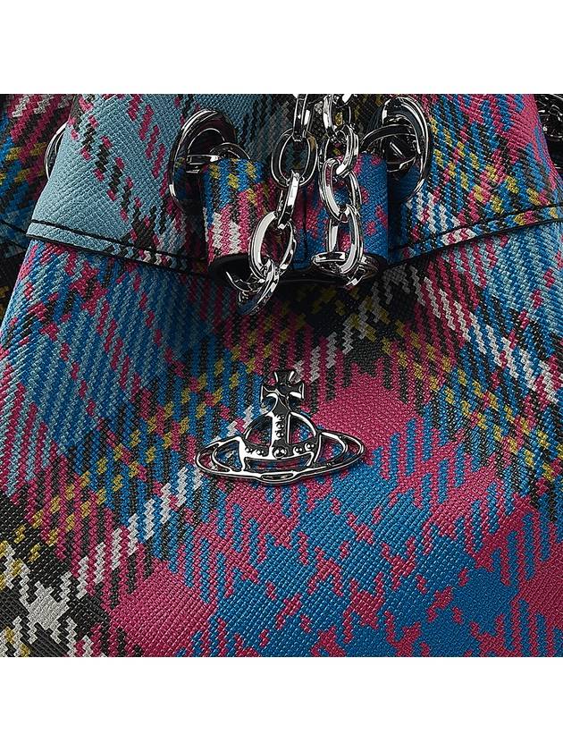 Chrissy Chain Tartan Small Bucket Bag - VIVIENNE WESTWOOD - BALAAN 7