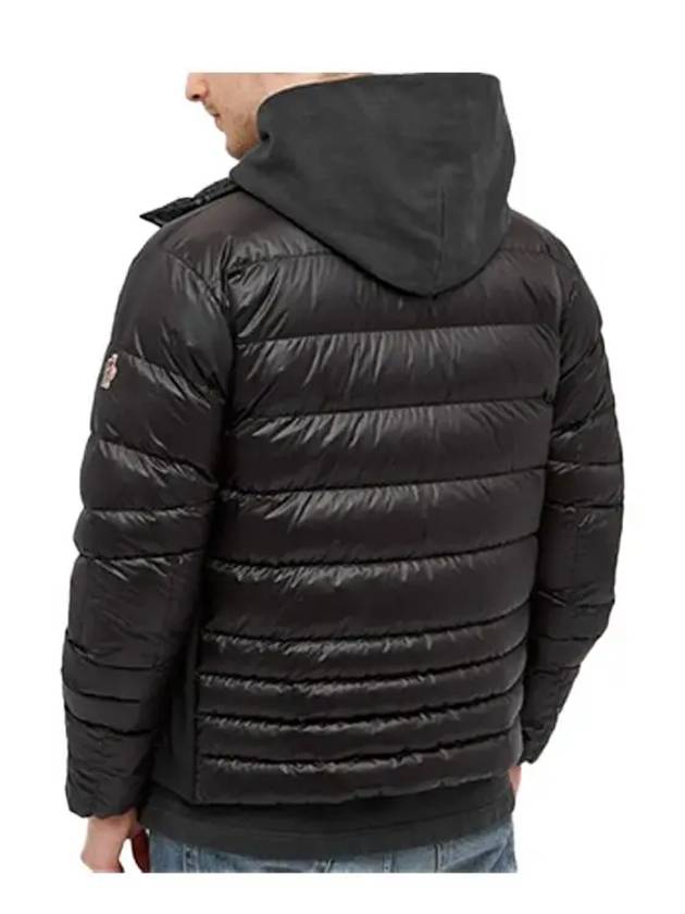 1A50400 53071 999 CANMORE Grenoble logo patch non-hood zip-up lightweight padded black men's jacket - MONCLER - BALAAN 4