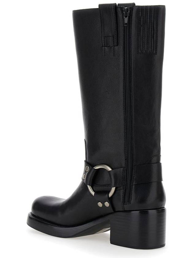 'Reflection' Black Boots With Ring Detail In Leather Woman - JEFFREY CAMPBELL - BALAAN 3