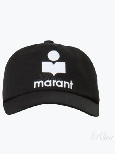 Tyron Logo Cotton Ball Cap Black - ISABEL MARANT - BALAAN 2