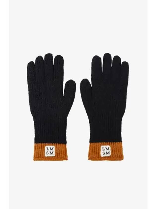 LE MONT ST MICHEL LMSM Color knit gloves Black - LE MONDE BERYL - BALAAN 1