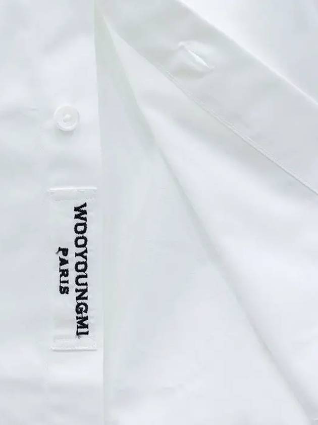 Cotton Back Logo Shirt White W243SH07811W - WOOYOUNGMI - BALAAN 11