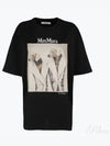 Women's Tacco Short Sleeve T-Shirt Black - MAX MARA - BALAAN 2