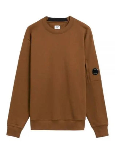 Diagonal Raised Fleece Lens Sweatshirt Toffee - CP COMPANY - BALAAN 2