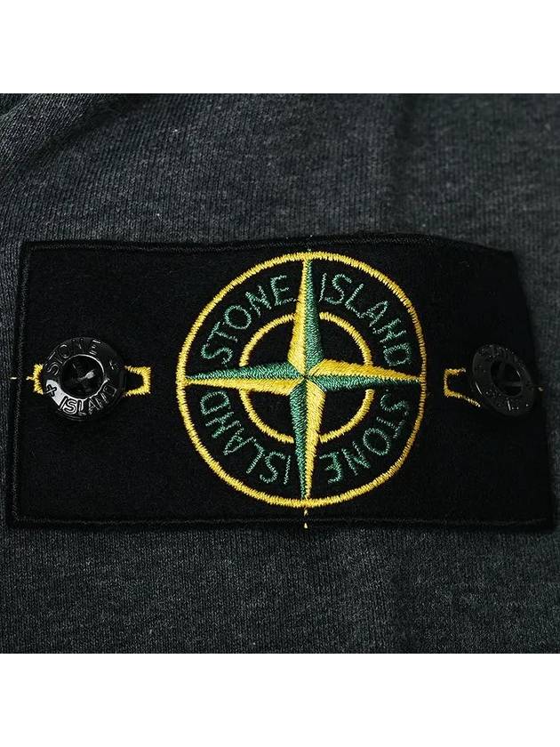 Wappen Patch Garment Dyed Sweatshirt Grey - STONE ISLAND - BALAAN 5