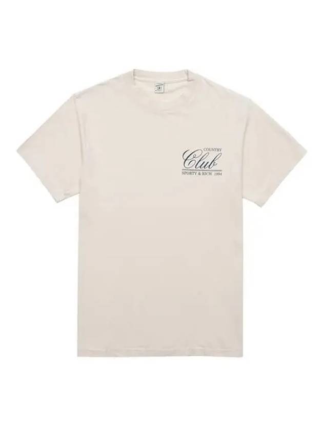 94 Country Club Short Sleeve T-Shirt Cream - SPORTY & RICH - BALAAN 2