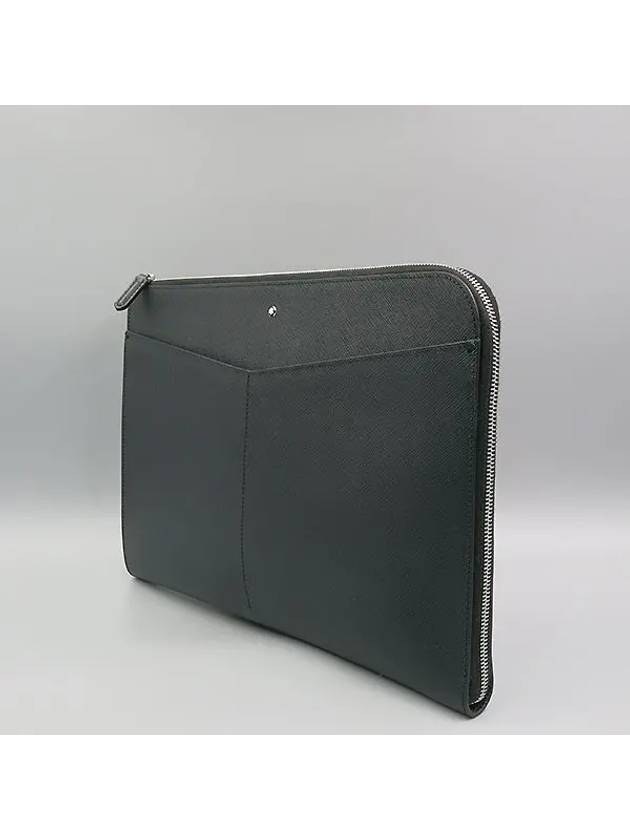 128557 Black Leather Sartorial Portfolio Clutch - MONTBLANC - BALAAN 3