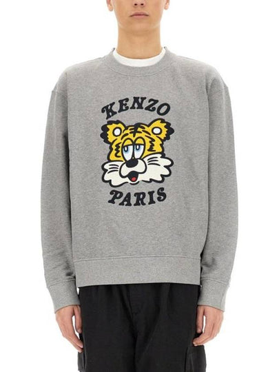 Verdy Market Embroidery Sweatshirt Grey - KENZO - BALAAN 2