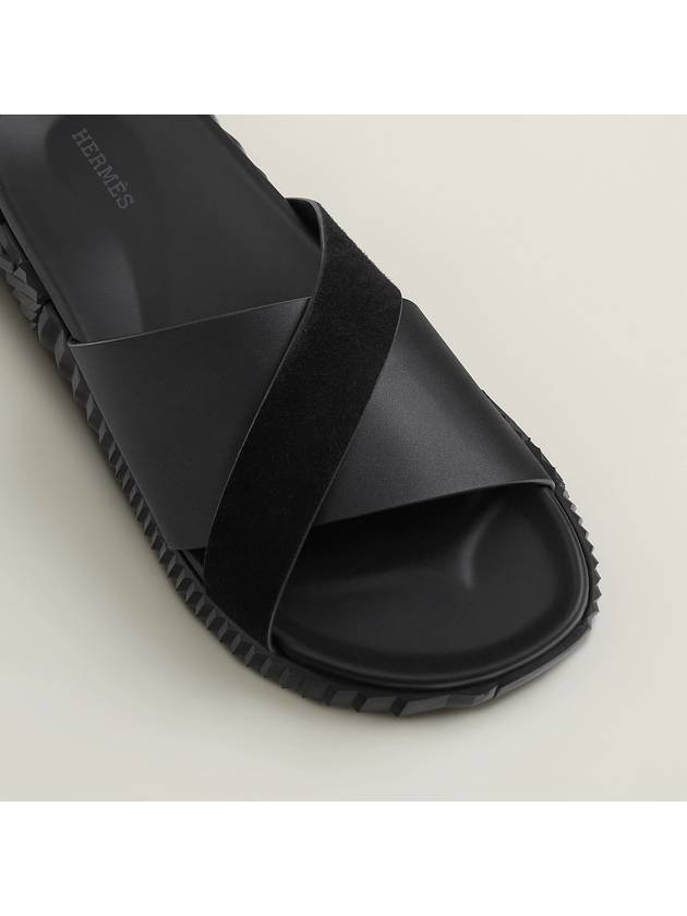 Infra Slippers Black - HERMES - BALAAN 8