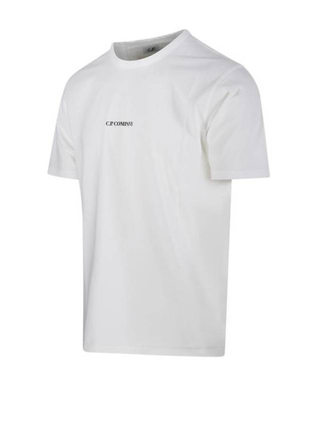 Logo Short Sleeve T-Shirt White - CP COMPANY - BALAAN 3