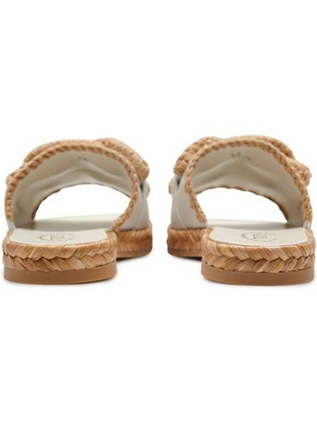 Kate Woven Chain Espadrille Slippers White - TOD'S - BALAAN 4