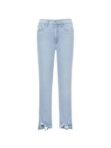 pants women straight denim jeans blue - MOTHER - BALAAN 1