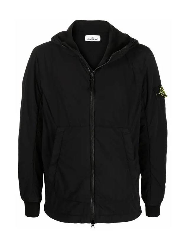 Comfort Tech Composite Polartec Hooded Jacket Black - STONE ISLAND - BALAAN 3