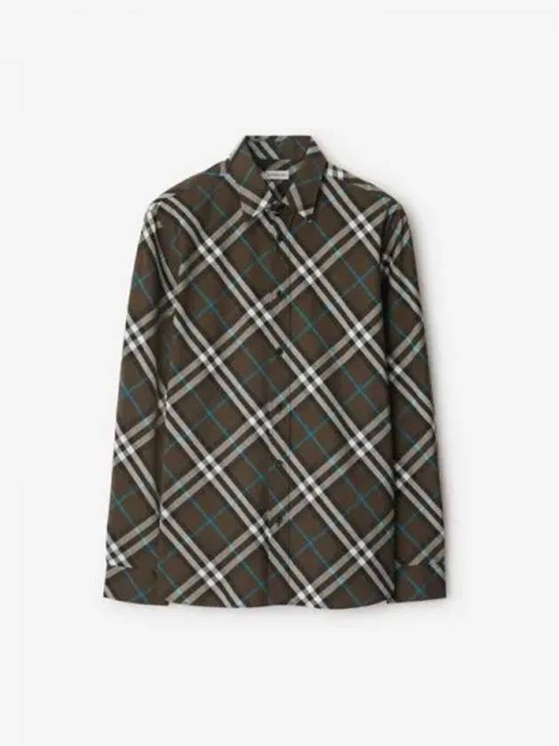 Check Cotton Long-Sleeve Shirt Snug - BURBERRY - BALAAN 2