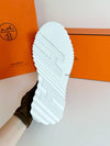 Bouncing Sneakers Mesh Suede Goatskin Blanc - HERMES - BALAAN 9