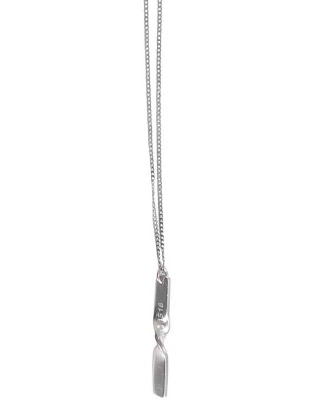 Twist Number Pendant Necklace Silver - MAISON MARGIELA - BALAAN 3