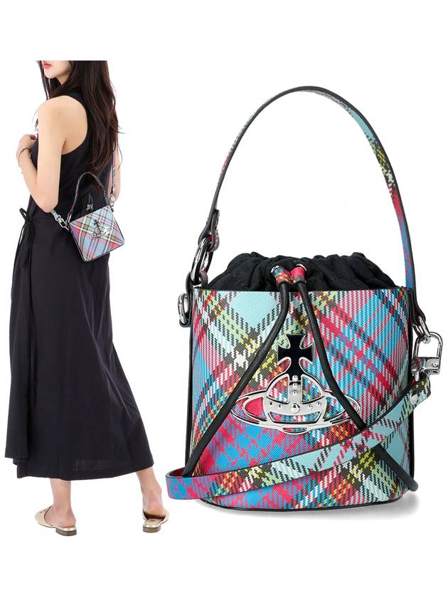 Daisy Drawstring Bucket Bag McCandy Tartan - VIVIENNE WESTWOOD - BALAAN 2