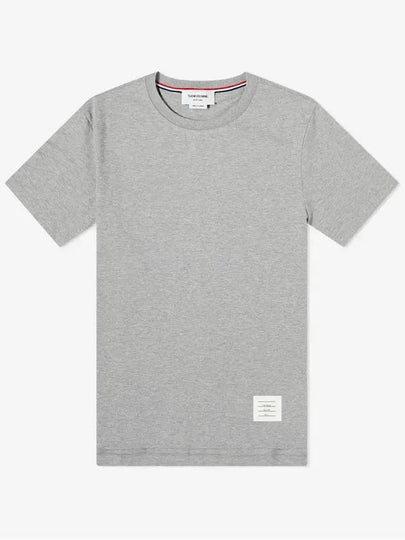 Men's Side Slit Relaxed Short Sleeve T-Shirt Light Grey - THOM BROWNE - BALAAN 2