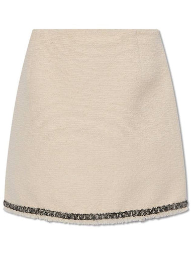 Moncler Tweed Skirt, Women's, Cream - MONCLER - BALAAN 1