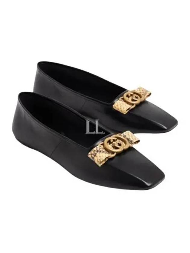 Double G Ballet Flats Black - GUCCI - BALAAN 2