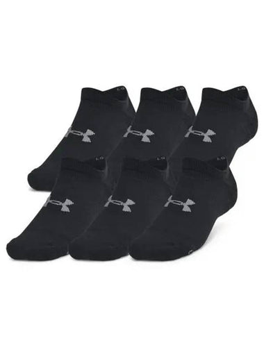 Unisex Essential Cushion No Show Socks 6 Pairs 1387057 001 - UNDER ARMOUR - BALAAN 1