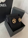 CC Logo Round Stud Earrings Gold - CHANEL - BALAAN 3