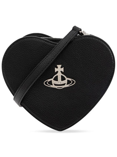 Vivienne Westwood Shoulder Bag Louise Heart, Women's, Black - VIVIENNE WESTWOOD - BALAAN 1