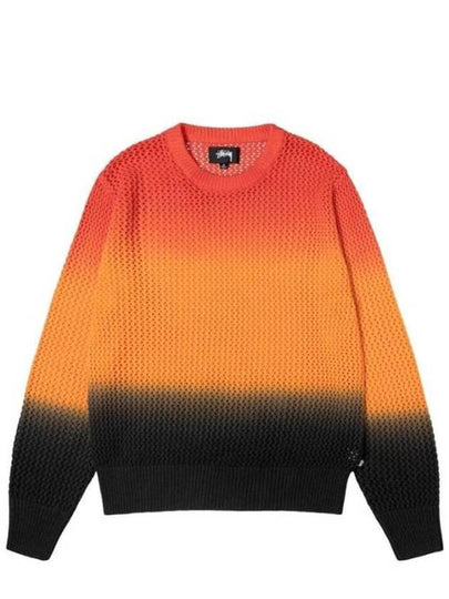 Pigment Dyed Loose Gauge Knit Top Lava - STUSSY - BALAAN 2