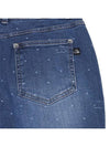 Women s laser washing slightly brushed denim pants 5404LXWD NAVY - BLACK&WHITE - BALAAN 4