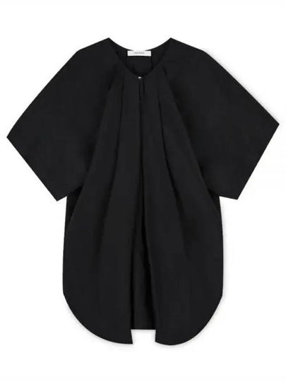 Women's Parachute Garment Dyed Cotton Blouse Black - LEMAIRE - BALAAN 2