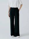 One Tuck Semi Wide Pants Black - PINBLACK - BALAAN 3