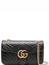 GG Marmont Matelasse Small Shoulder Bag Black - GUCCI - BALAAN 2