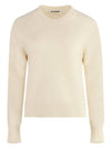 Wool Knit Top White - JIL SANDER - BALAAN 2