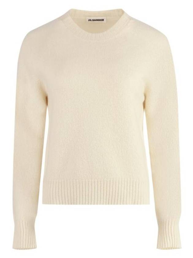 Wool Knit Top White - JIL SANDER - BALAAN 2