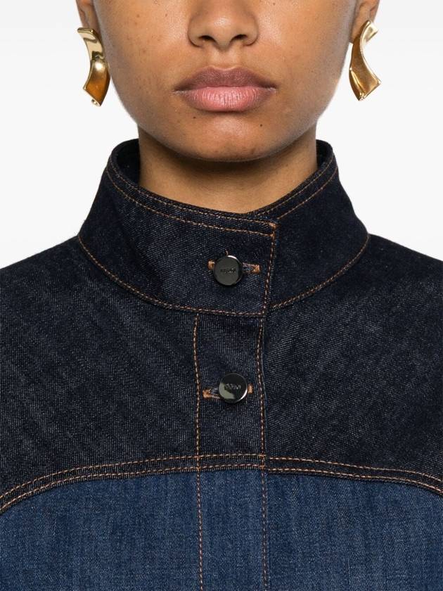 Fendi paneled cropped denim jacket FLF793AT1A F1PNC - FENDI - BALAAN 6