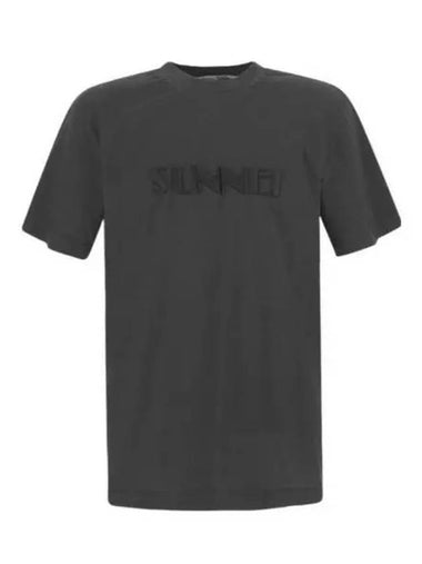 Logo short sleeve t shirt dark gray MRTWXJER028 COT002 - SUNNEI - BALAAN 1