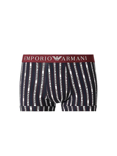 All Over Logo Trunk Briefs Navy - EMPORIO ARMANI - BALAAN 1